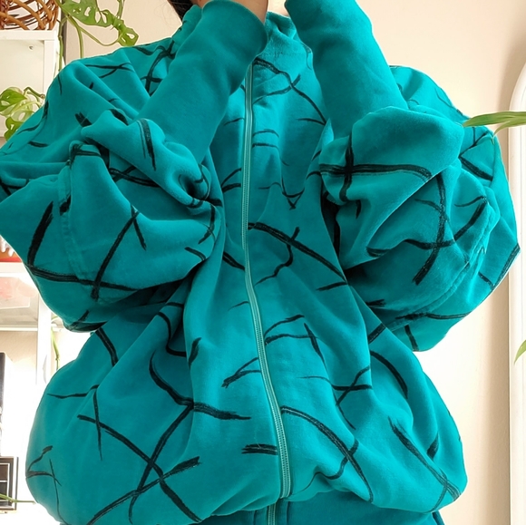 Vintage 80s Velour Tracksuit - Picture 4 of 10